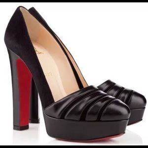 US 7.5 / 37.5 Viva Bella 140 Platform Block Heels